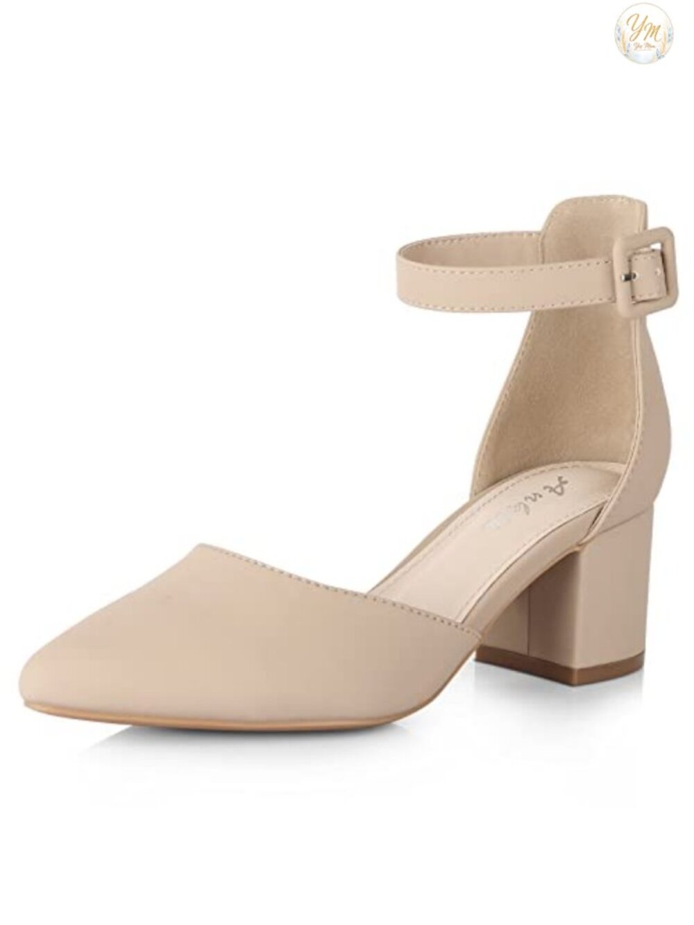 Women's Low Block Heel Pumps - 2.25 Inch Closed Toe Dress Shoes